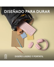 Tastiera Wireless Logitech K380s Rosa Qwerty in Spagnolo Tastiera Wireless Logitech K380s Rosa Qwerty in Spagnolo