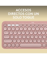 Tastiera Wireless Logitech K380s Rosa Qwerty in Spagnolo Tastiera Wireless Logitech K380s Rosa Qwerty in Spagnolo