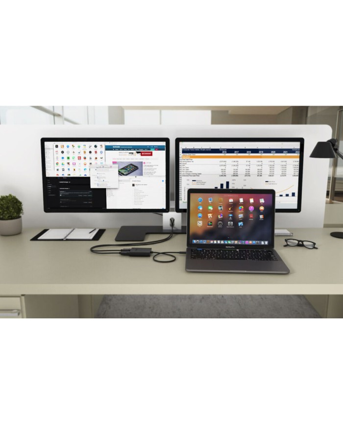 Adattatore Thunderbolt con USB-C i-Tec C31DUAL4K60DP Adattatore Thunderbolt con USB-C i-Tec C31DUAL4K60DP