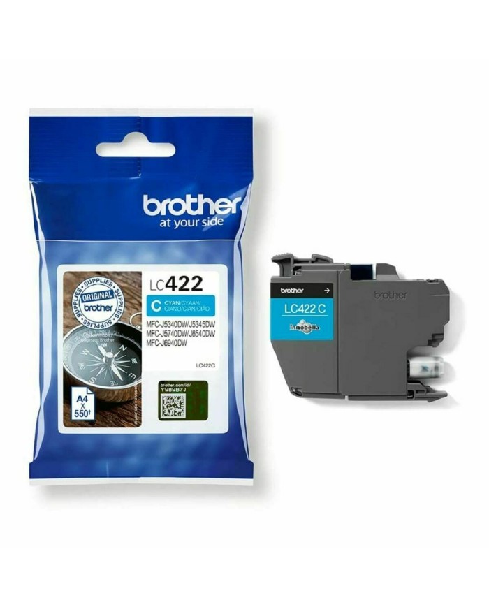 Cartuccia ad Inchiostro Originale Brother LC-422BK Ciano