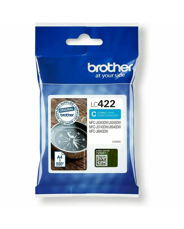Cartuccia ad Inchiostro Originale Brother LC-422BK Ciano Cartuccia ad Inchiostro Originale Brother LC-422BK Ciano