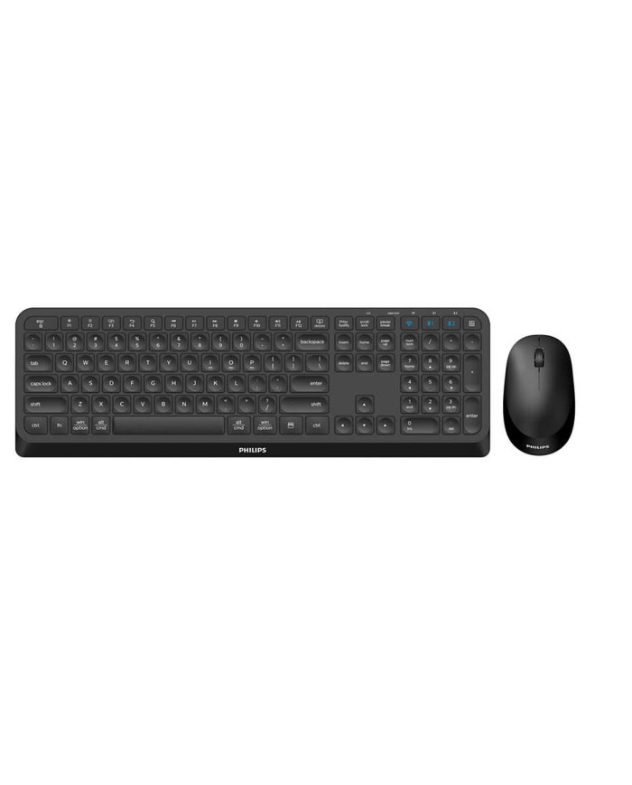 Tastiera e Mouse Philips SPT6407B/16 Nero Qwerty US