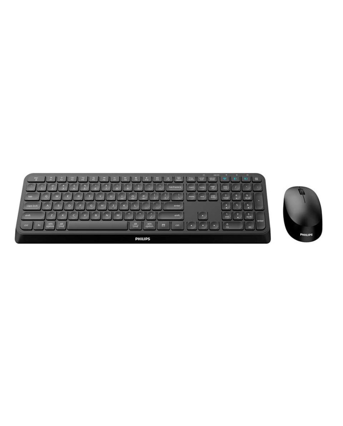 Tastiera e Mouse Philips SPT6407B/16 Nero Qwerty US