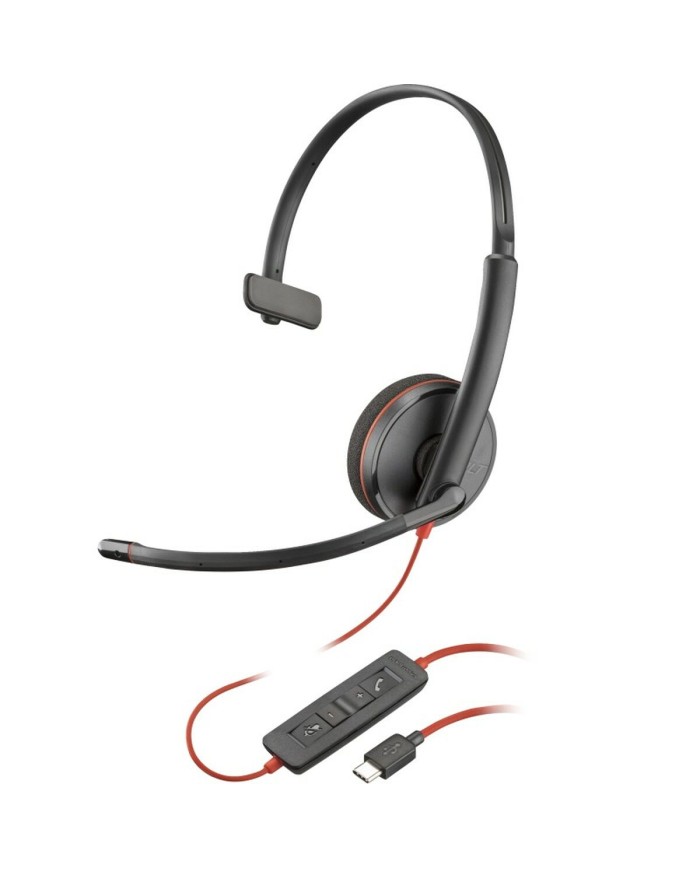 Auricolari con Microfono Poly 8X214A6 Nero