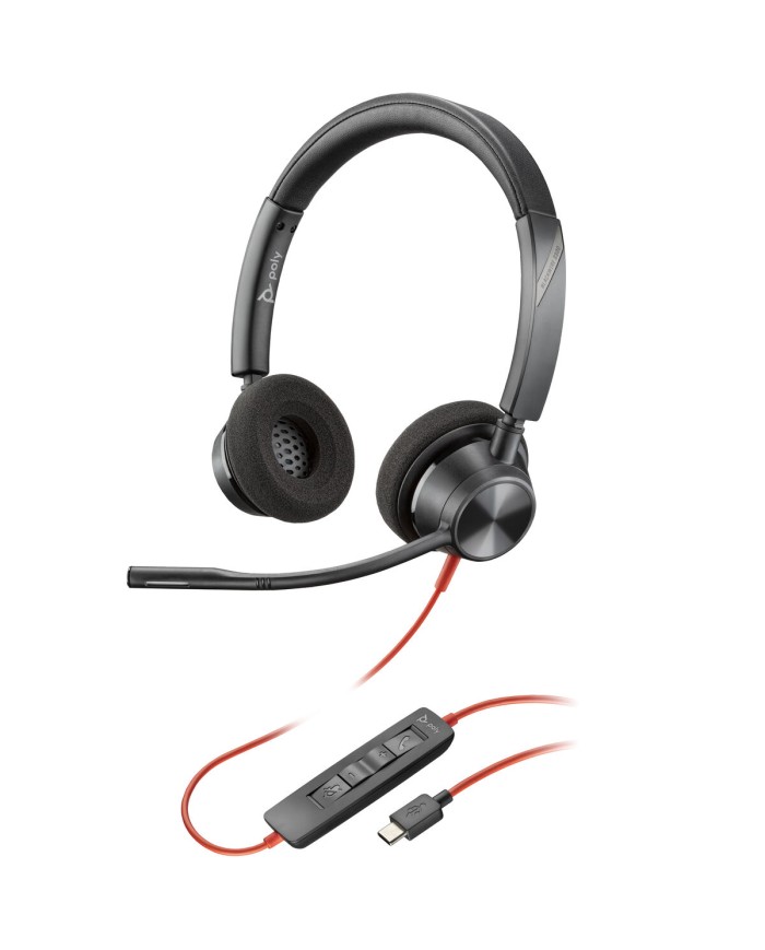 Auricolari Poly BW 3320 Nero Auricolari Poly BW 3320 Nero