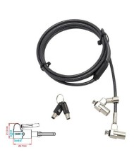 Cavo USB Startech 12S-CABLE-LACING-BAR Nero