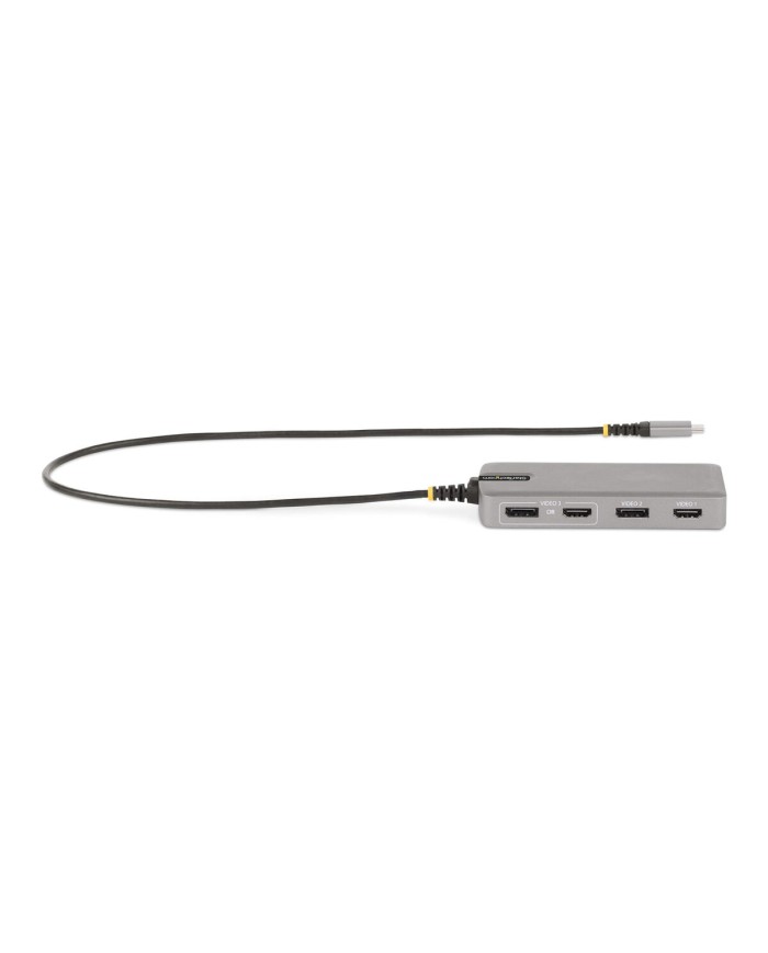Hub USB-C Startech 117B-USBC-MULTIPORT Grigio 100 W Hub USB-C Startech 117B-USBC-MULTIPORT Grigio 100 W