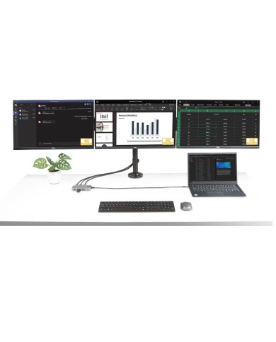 Hub USB-C Startech 117B-USBC-MULTIPORT Grigio 100 W