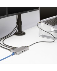 Hub USB-C Startech 117B-USBC-MULTIPORT Grigio 100 W Hub USB-C Startech 117B-USBC-MULTIPORT Grigio 100 W