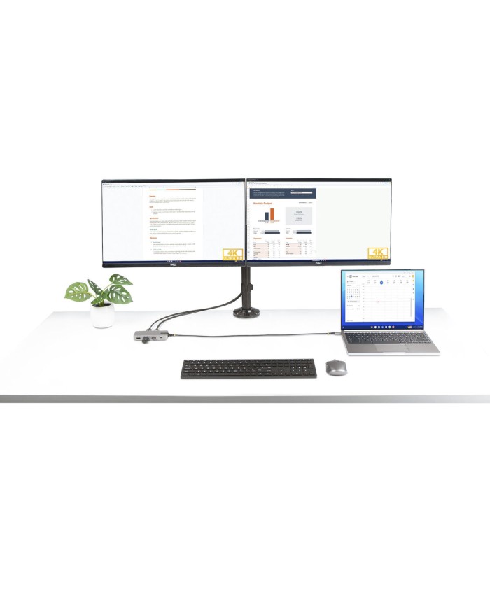 Hub USB-C Startech 117B-USBC-MULTIPORT Grigio 100 W Hub USB-C Startech 117B-USBC-MULTIPORT Grigio 100 W