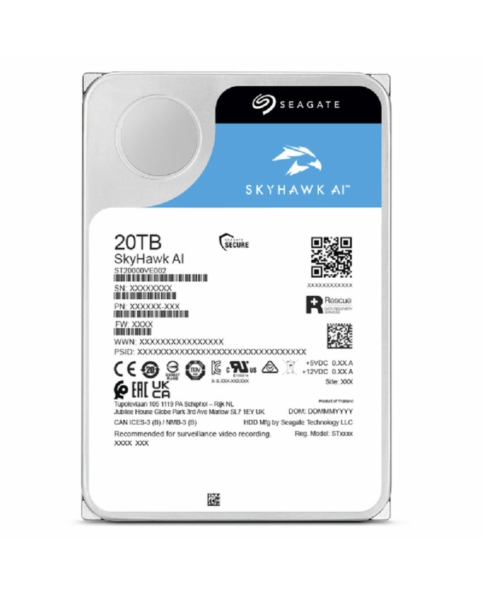 Hard Disk Seagate ST12000VE003 3,5" 12 TB Hard Disk Seagate ST12000VE003 3,5" 12 TB