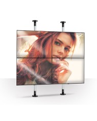 Supporto da Tavolo per Schermo B-Tech BT7822/W Supporto da Tavolo per Schermo B-Tech BT7822/W