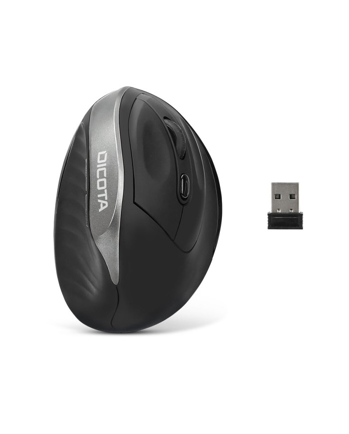 Mouse Ergonomico Ottico Dicota D31981 Nero 1600 dpi