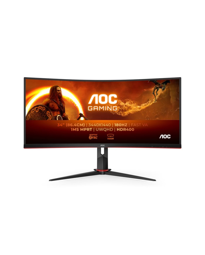Monitor AOC CU34G2XP/BK UltraWide Quad HD 34"