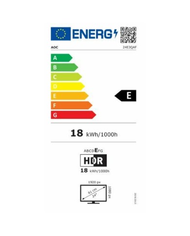 Monitor AOC 24E3QAF Full HD 24" 23,8"
