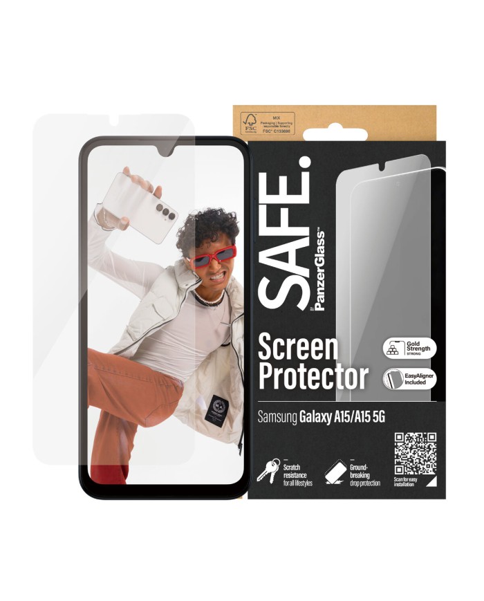 Protettore Schermo per Cellulare Panzer Glass SAFE95678 Samsung GALAXY NEW A14/A14 5G Protettore Schermo per Cellulare Panzer Glass SAFE95678 Samsung GALAXY NEW A14/A14 5G