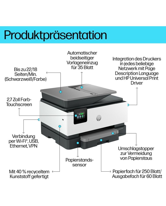 Stampante Multifunzione HP Officejet Pro 9120b