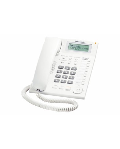 Telefono Fisso Panasonic KX-TS880EXW LCD Bianco Telefono Fisso Panasonic KX-TS880EXW LCD Bianco
