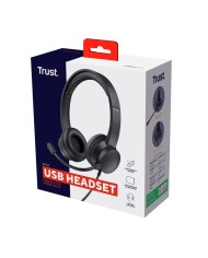 Auricolari con Microfono Trust 25088 Nero