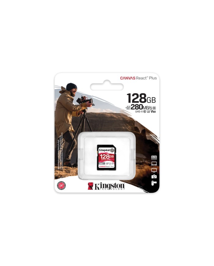 Scheda Di Memoria SDXC Kingston SDR2V6/128GB 128 GB Scheda Di Memoria SDXC Kingston SDR2V6/128GB 128 GB