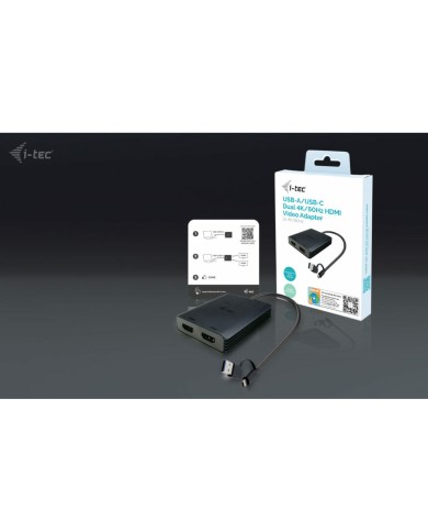Cavo USB i-Tec CADUAL4KHDMI Nero Cavo USB i-Tec CADUAL4KHDMI Nero