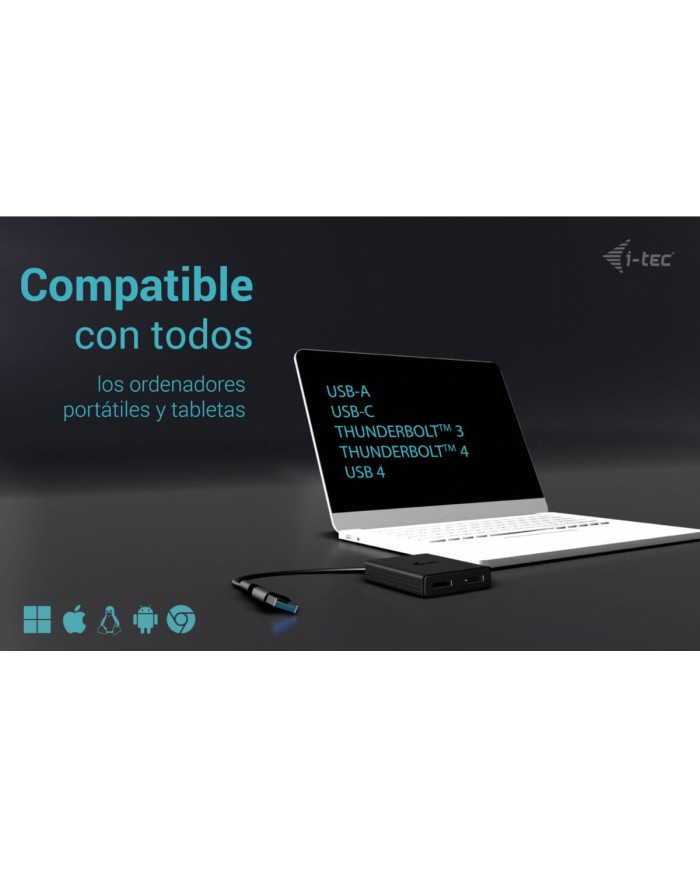 Cavo USB i-Tec CADUAL4KDP Nero