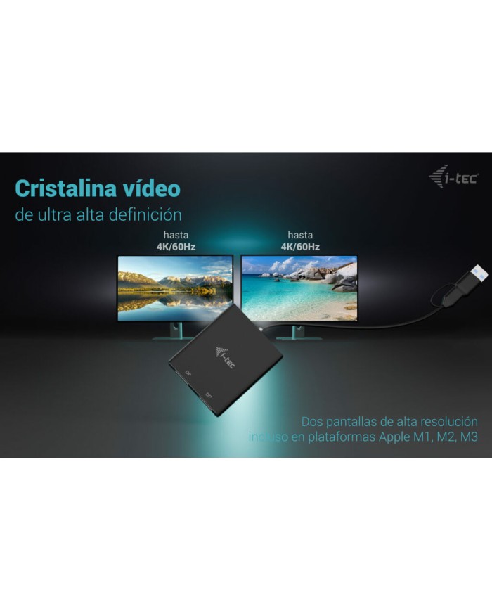 Cavo USB i-Tec CADUAL4KDP Nero