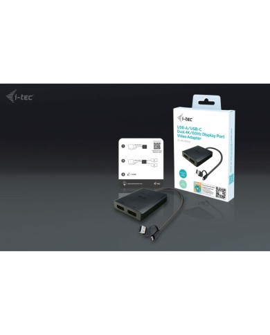 Cavo USB i-Tec CADUAL4KDP Nero Cavo USB i-Tec CADUAL4KDP Nero