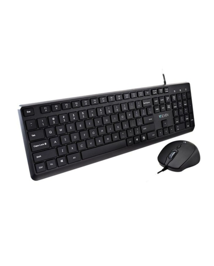 Tastiera e Mouse V7 CKU350US Nero Qwerty US Tastiera e Mouse V7 CKU350US Nero Qwerty US