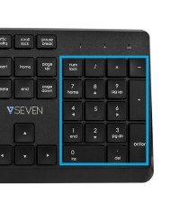 Tastiera e Mouse V7 CKW350ES Nero Qwerty in Spagnolo Tastiera e Mouse V7 CKW350ES Nero Qwerty in Spagnolo