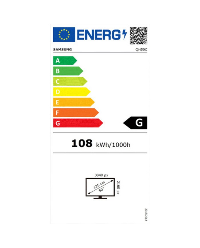 Monitor Videowall Samsung QH50C 4K Ultra HD 50" Monitor Videowall Samsung QH50C 4K Ultra HD 50"