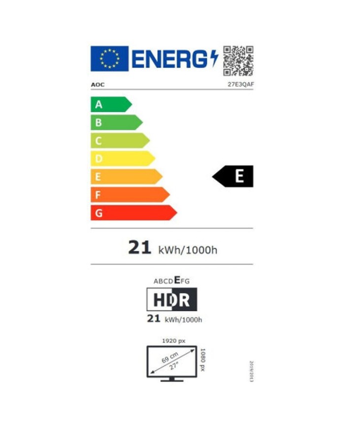 Monitor Gaming AOC 27E3QAF Full HD 27" Monitor Gaming AOC 27E3QAF Full HD 27"