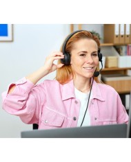 Auricolari con Microfono Trust HS-201 Nero