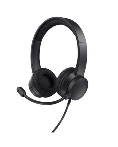 Auricolari con Microfono Trust HS-260 Nero Auricolari con Microfono Trust HS-260 Nero