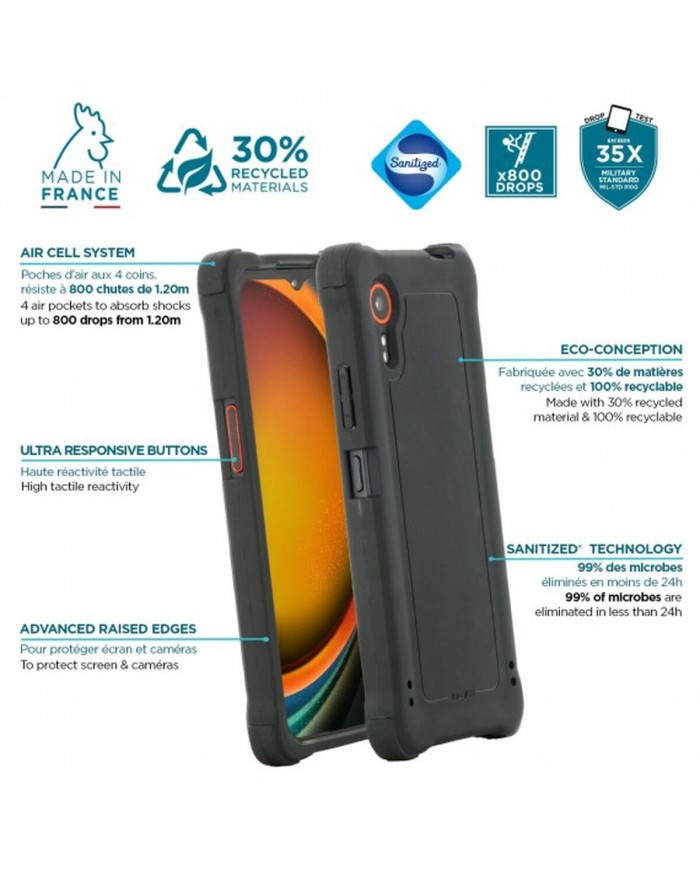 Custodia per Cellulare Mobilis 054016 Nero Grigio