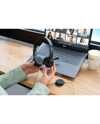 Auricolare con Microfono Gaming Acer AHW250 Nero Auricolare con Microfono Gaming Acer AHW250 Nero