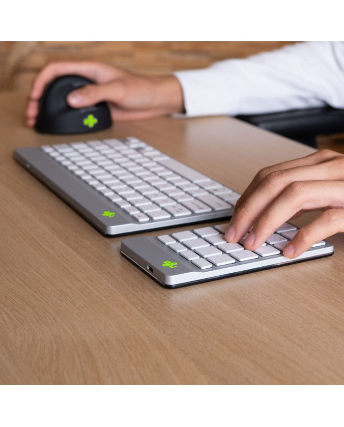 Tastiera e Mouse R-Go RGOCONMWLWH Bianco Tastiera e Mouse R-Go RGOCONMWLWH Bianco