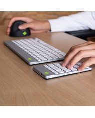 Tastiera e Mouse R-Go RGOSBESWLWH Bianco Spagnolo QWERTY Tastiera e Mouse R-Go RGOSBESWLWH Bianco Spagnolo QWERTY