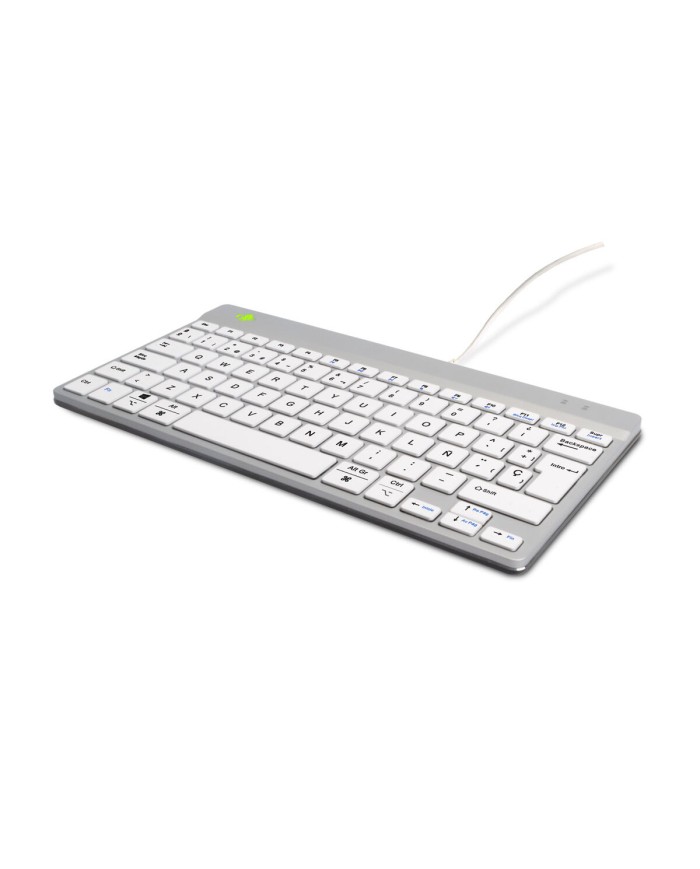 Tastiera R-Go RGOCOESWDWH Bianco Qwerty in Spagnolo