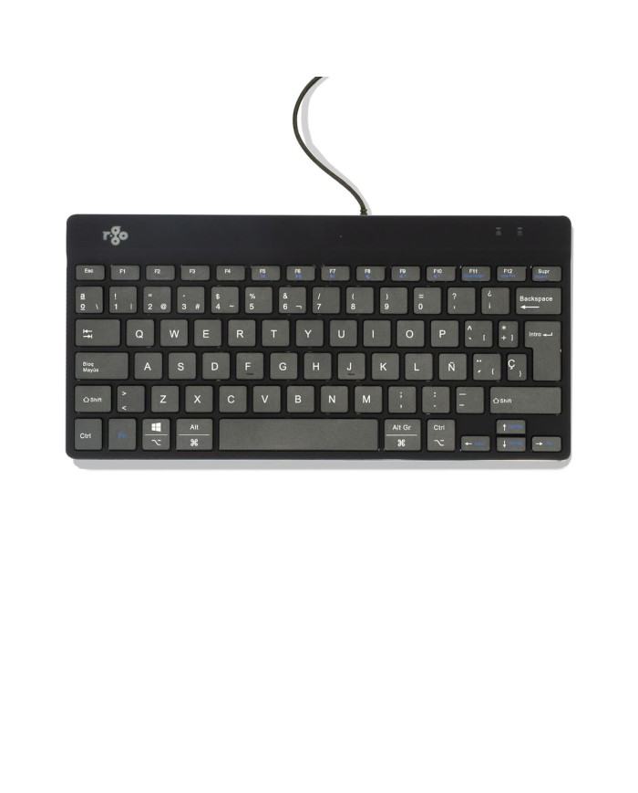 Tastiera R-Go RGOCOESWDBL Nero Qwerty in Spagnolo