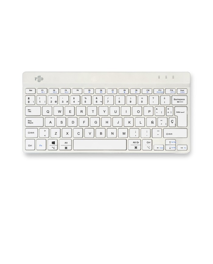 Tastiera R-Go RGOCOESWLWH Bianco Qwerty in Spagnolo