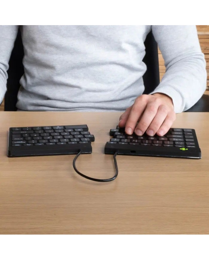 Tastiera e Mouse R-Go RGOSBESWLBL Nero Spagnolo QWERTY Tastiera e Mouse R-Go RGOSBESWLBL Nero Spagnolo QWERTY