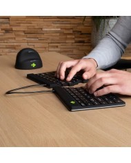 Tastiera e Mouse R-Go RGOSBESWLBL Nero Spagnolo QWERTY Tastiera e Mouse R-Go RGOSBESWLBL Nero Spagnolo QWERTY