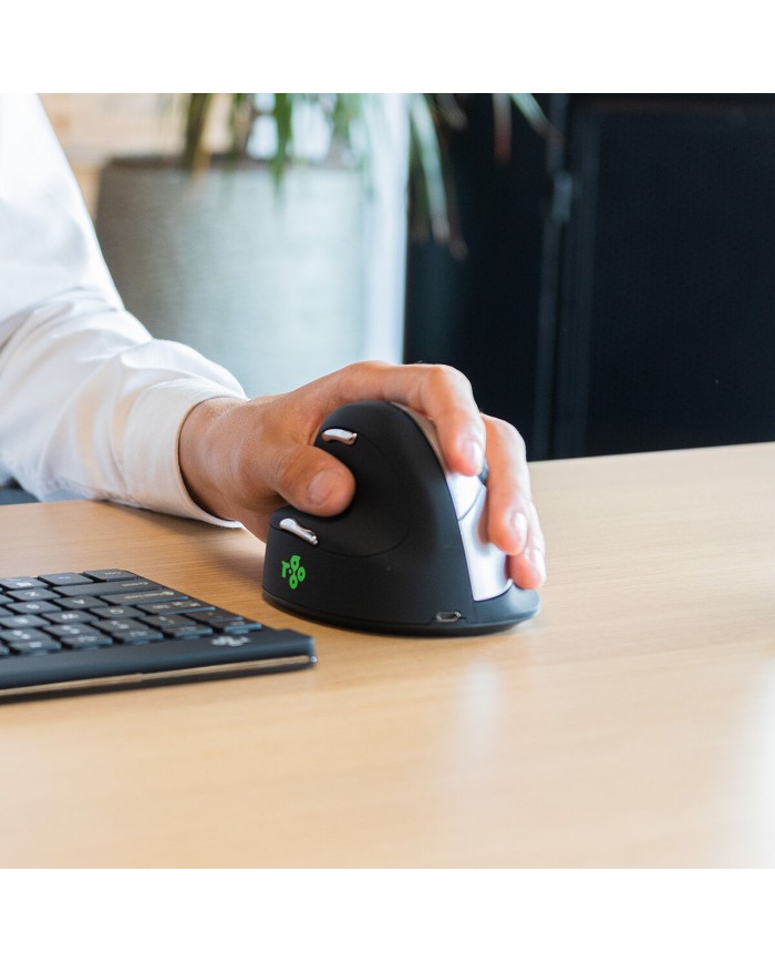Mouse Ergonomico Ottico R-Go RGOHELELAWL Nero Mouse Ergonomico Ottico R-Go RGOHELELAWL Nero