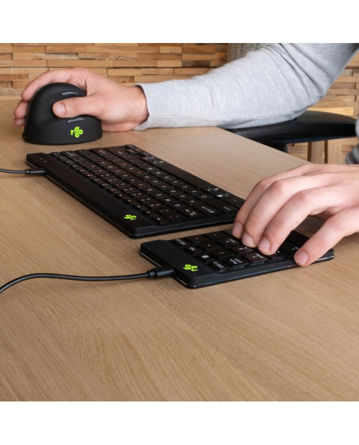 Tastiera e Mouse R-Go RGOCONMWDBL Nero Tastiera e Mouse R-Go RGOCONMWDBL Nero