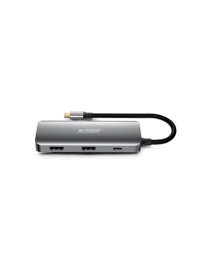 Hub USB-C Urban Factory MHC55UF Grigio Hub USB-C Urban Factory MHC55UF Grigio