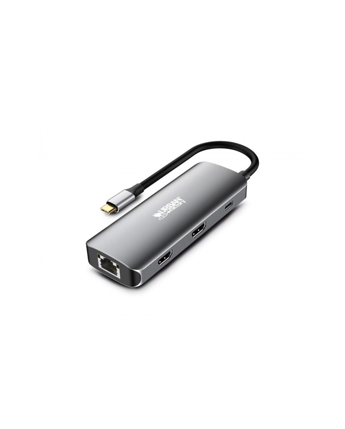Hub USB-C Urban Factory MHC55UF Grigio Hub USB-C Urban Factory MHC55UF Grigio