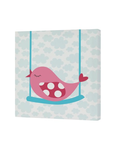 Tela HappyFriday Mr Fox Little birds Multicolore 27 x 27 cm Tela HappyFriday Mr Fox Little birds Multicolore 27 x 27 cm