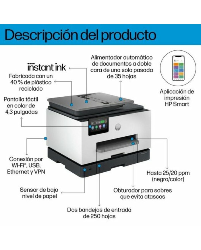 Stampante Multifunzione HP OfficeJet Pro 9132e Stampante Multifunzione HP OfficeJet Pro 9132e