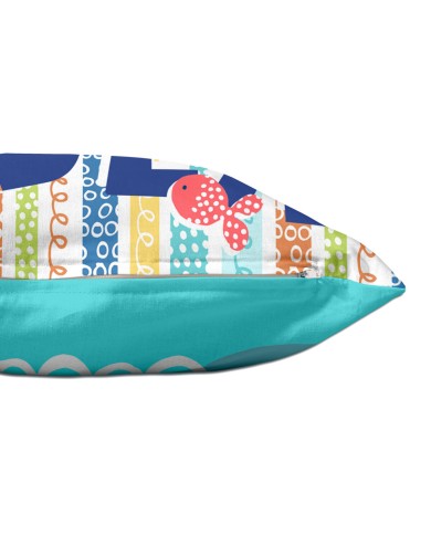 Fodera per cuscino HappyFriday Moshi Moshi Sea Life Multicolore 50 x 30 cm